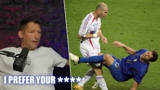 Materazzi on what he said to Zidane before the brutal Headbutt [upl. by Broadbent999]