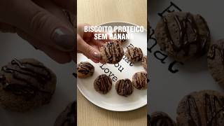 BISCOITO PROTEICO DE AMÊNDOAS receitasaudavel [upl. by Ellenwahs]