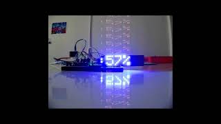 Arduino Scrolling Clock Weather Station in 2 Min [upl. by Zsolway133]