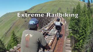 Extreme Railbiking Part 1 Life is Like a Mountain Railway Rail Bikes on Abandoned Railroads [upl. by Ikcir]