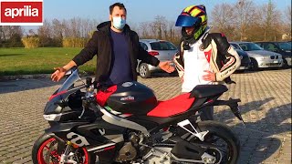 RITIRO LA NUOVA APRILIA RS 660 DI UN MIO ISCRITTO [upl. by Bonner]