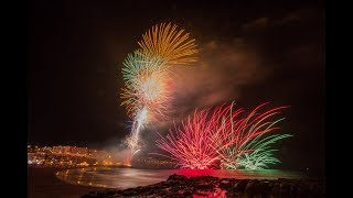 Fuegos Artificiales Playa de Melenara 2017 Telde Gran Canaria [upl. by Heddy]