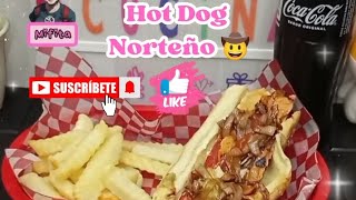 Hot Dog Norteño 🌭 con salchicha para asar [upl. by Adle]