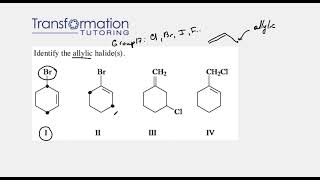 How To Identify The Allylic Halide with an example [upl. by Areek236]