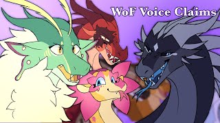 Wings of Fire Voice Claims [upl. by Sirromaj]