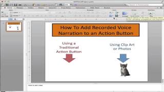 Vocaroo PowerPoint Action Settings Workflow [upl. by Cuhp985]