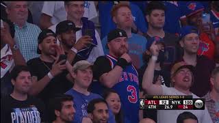 The Knicks Fans Celebrate the Win and Chant F Trae Young 😱 [upl. by Slayton721]