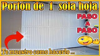 🚪 Como hacer un PORTON DE HERRERIA Fácil y rápido  📐Como hacer un Porton de Metal PASO A PASO [upl. by Kassab]