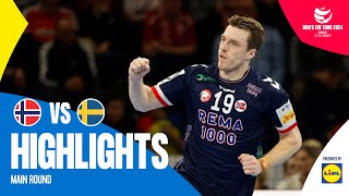 The best way to end the Main Round  Norway vs Sweden  Highlights  Mens EHF EURO 2024 [upl. by Sweeney335]