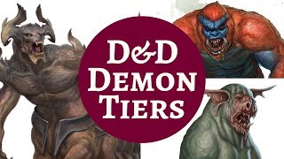 DampD MONSTER RANKINGS  DEMONS pt 1 [upl. by Alyhs]