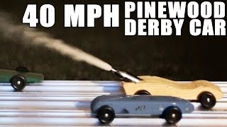 40 MPH Pinewood Derby Car HOW TO [upl. by Attenhoj860]