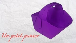 Origami  Un petit panier  Tuto DIY facile et rapide [upl. by Danella]