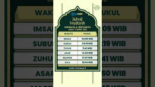 Jadwal Salat dan Imsakiyah Surabaya dan Sekitarnya Hari Jumat 17 Maret 2023 [upl. by Boycey]