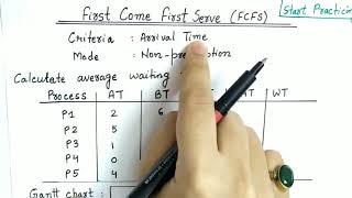 First Come First Serve Scheduling Algorithm  FCFS Scheduling Algorithm in OS  Easy Explaination [upl. by Schaffer861]