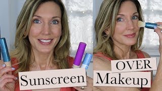 Sunscreen Over Makeup  Mineral Powder Sunscreen Reviews [upl. by Nohsar]