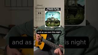 Pierce the Veil  Hold on Till May  Guitar cover with chord diagrams shorts [upl. by Ardnalac]