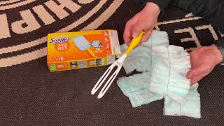 Swiffer Duster Kit  dust magnet for household cleaning with DustLock unboxing and instructions [upl. by Oznol]