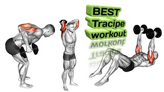 Triceps workout at home  Dumbbell tricep workout  Triceps workout [upl. by Nueovas]