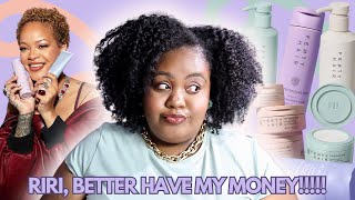 MOISTURE WHERE GIRL  Super Honest FULL LINE Review of quotFenty Hairquot by Rihanna on Type 4 Hair [upl. by Aridaj545]