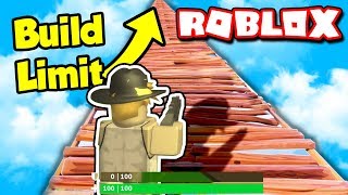 BUILDING TO THE SKYLIMIT IN ROBLOX FORTNITE [upl. by Yecnuahc]