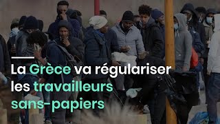 La Grèce va régulariser les travailleurs sanspapiers [upl. by Reppep]