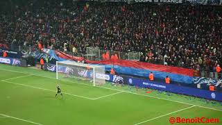 Ambiance Caen  Lyon Coupe de France 1 mars 2018 [upl. by Dahl740]