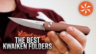 The Best Kwaiken Folding Knives Available at KnifeCentercom [upl. by Atteynad]