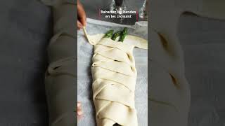 Recette de la tresse feuilletée aux asperges  Pourdebon [upl. by Arny636]