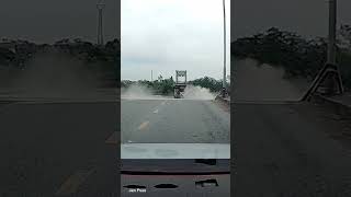 Shocking moment busy bridge COLLAPSES in northern Vietnam [upl. by Anayit936]