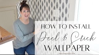 How to Hang Peel and Stick Wallpaper  Simple Tips to Do It Yourself [upl. by Rehotsirhc912]