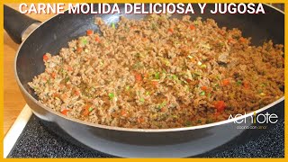 CARNE MOLIDA FÁCIL JUGOSA Y DELICIOSA  Prepara una deliciosa Carne Molida para acompañar todo [upl. by Boycie]