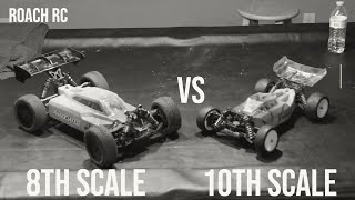 RC Racing 8th scale vs 10th scale [upl. by Hacceber605]