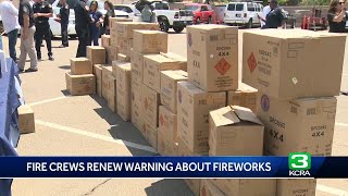 Sacramento fire crews renew warnings about firework dangers [upl. by Ronoel]