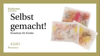 Selbst gemacht Kreatives für Kinder  Folge 3 Kunst der Steinzeit [upl. by Saidee]