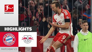 LastMinute Hero Harry Kane  FC Bayern München  RB Leipzig 21  Highlights  MD 23 – Bundesliga [upl. by Ennaeus356]