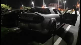 Mazda RX8 R3 Straight Pipe Exhaust RevsFlames [upl. by Nauqe]