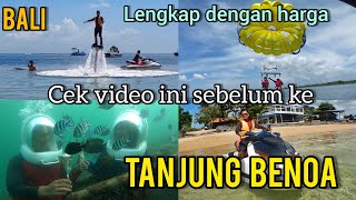 TANJUNG BENOA BALI  jetski sea walker  fly board parasailing [upl. by Kreis]