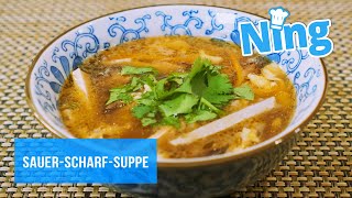 PekingSuppe SauerScharfSuppe So macht ihr eine authentische Suppe aus Peking [upl. by Aicirpac]