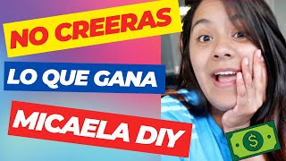 ⚡🤑MICAELA DIY cuanto GANA en YOUTUBE  2023🤑 [upl. by Ihcalam220]