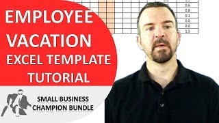 Vacation Planner Excel Template  Employee Vacations [upl. by Naryb614]