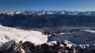 CransMontana ski resort  panorama [upl. by Rosenwald]