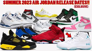 SUMMER 2023 AIR JORDAN RELEASE DATES  COLUMBIA 11S RETURNING [upl. by Kilby]