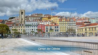 Lisboa do Cais do Sodré ao Campo das Cebolas 20180414 [upl. by Riley]