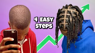 Are You Tired Of Slow Hair Growth Try These 4 Steps  4 STEPS TO GROW HAIR STUPID FAST [upl. by Eiliak]