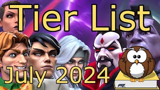 The Tier List Updated  July 2024  MCOC [upl. by Aivatnahs]