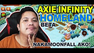 Axie Infinity Homeland   Paano kikita  Moonfall  moonbeam axieinfinity axieinfinityhomeland [upl. by Ihsorih]