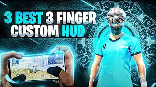 TOP 3 BEST CUSTOM HUD FREE FIRE 3 FINGER CLAW🥶  BETTER THAN PC PLAYERS😎  THREE FINGER CUSTOM HUD😈 [upl. by Eirehs]