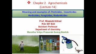 TYBScLecture 14 Meaning amp Examples of PesticidesInsecticidesRodenticidesfungicidesHerbicides [upl. by Higgs]