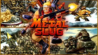 Metal Slug  All Bosses  Todos Los Jefes [upl. by Anaig438]