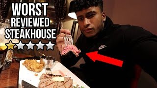 Eating A STEAK At The WORST REVIEWED STEAKHOUSE RESTAURANT In My City London [upl. by Cross]